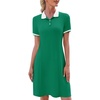 image:imageWEACZZY Women Tshirt Dress Short Sleeve Polo Dresses Easy Classic Summer DressesGreen