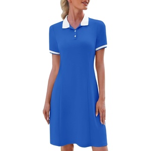 image:imageWEACZZY Women Tshirt Dress Short Sleeve Polo Dresses Easy Classic Summer DressesRoyal Blue