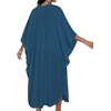 image:imageCHICGAL Womens Kaftan Dresses Long Caftans Plus Size Batwing Sleeve Swimsuit Coverup V Neck Summer Beach Dress 2026Apeacock Blue