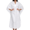 image:imageCHICGAL Womens Kaftan Dresses Long Caftans Plus Size Batwing Sleeve Swimsuit Coverup V Neck Summer Beach Dress 2026Awhite