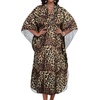 image:imageCHICGAL Womens Kaftan Dresses Long Caftans Plus Size Batwing Sleeve Swimsuit Coverup V Neck Summer Beach Dress 2026Brown Leopard Spots