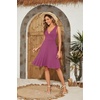 image:imageWEACZZY Womens Summer Sleeveless Casual Dresses VNeck Wrap Floral Holiday Tank Dress Flowy Beach Sundress with Pockets01 Mauve