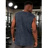 image:imageCHICGAL Mens Tank Tops Summer Sleeveless Muscle Shirts Cotton Loose Fit Tee ShirtsBlue