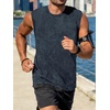 image:imageCHICGAL Mens Tank Tops Summer Sleeveless Muscle Shirts Cotton Loose Fit Tee ShirtsBlue