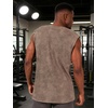 image:imageCHICGAL Mens Tank Tops Summer Sleeveless Muscle Shirts Cotton Loose Fit Tee ShirtsCoffee