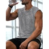 image:imageCHICGAL Mens Tank Tops Summer Sleeveless Muscle Shirts Cotton Loose Fit Tee ShirtsGrey