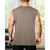 image:imageCHICGAL Mens Tank Tops Summer Sleeveless Muscle Shirts Cotton Loose Fit Tee ShirtsKhaki