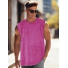 image:imageCHICGAL Mens Tank Tops Summer Sleeveless Muscle Shirts Cotton Loose Fit Tee ShirtsRose Pink