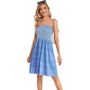 image:imageCHICGAL Summer Dresses for Women Beach Cover Ups Strapless Boho Floral Print Sundress 2026A Blue Polka Dot
