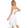 image:imageCHICGAL Summer Dresses for Women Beach Cover Ups Strapless Boho Floral Print Sundress 2026A Solid White