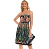 image:imageCHICGAL Summer Dresses for Women Beach Cover Ups Strapless Boho Floral Print Sundress 2026Boho Green Tree