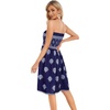 image:imageCHICGAL Summer Dresses for Women Beach Cover Ups Strapless Boho Floral Print Sundress 2026Dark Blue Cluster Flowers