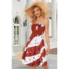 image:imageCHICGAL Summer Dresses for Women Beach Cover Ups Strapless Boho Floral Print Sundress 2026Floating Flag