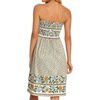 image:imageCHICGAL Summer Dresses for Women Beach Cover Ups Strapless Boho Floral Print Sundress 2026Green Floral