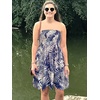 image:imageCHICGAL Summer Dresses for Women Beach Cover Ups Strapless Boho Floral Print Sundress 2026Leaf Navy 02