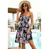 image:imageCHICGAL Summer Dresses for Women Beach Cover Ups Strapless Boho Floral Print Sundress 2026Navy Pink Flower