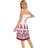 image:imageCHICGAL Summer Dresses for Women Beach Cover Ups Strapless Boho Floral Print Sundress 2026Red Positioning Flower
