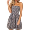 image:imageCHICGAL Summer Dresses for Women Beach Cover Ups Strapless Boho Floral Print Sundress 2026Small Flower 03
