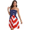 image:imageCHICGAL Summer Dresses for Women Beach Cover Ups Strapless Boho Floral Print Sundress 2026Us 01 American Flag