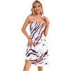 image:imageCHICGAL Summer Dresses for Women Beach Cover Ups Strapless Boho Floral Print Sundress 2026Us 01 Diagonal Star