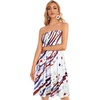 image:imageCHICGAL Summer Dresses for Women Beach Cover Ups Strapless Boho Floral Print Sundress 2026Us 01 Diagonal Star