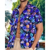 image:imageMens Hawaiian Shirt Short Sleeve Summer Beach Casual Tops Button Down T Shirts with PocketBlue Pineapple