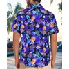 image:imageMens Hawaiian Shirt Short Sleeve Summer Beach Casual Tops Button Down T Shirts with PocketBlue Pineapple