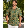 image:imageMens Hawaiian Shirt Short Sleeve Summer Beach Casual Tops Button Down T Shirts with PocketC Sun Print
