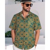 image:imageMens Hawaiian Shirt Short Sleeve Summer Beach Casual Tops Button Down T Shirts with PocketC Sun Print