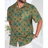 image:imageMens Hawaiian Shirt Short Sleeve Summer Beach Casual Tops Button Down T Shirts with PocketC Sun Print