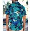 image:imageMens Hawaiian Shirt Short Sleeve Summer Beach Casual Tops Button Down T Shirts with PocketGreen Palm Tree