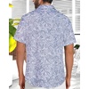 image:imageMens Hawaiian Shirt Short Sleeve Summer Beach Casual Tops Button Down T Shirts with PocketGrey Print Palm Leaf