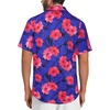 image:imageMens Hawaiian Shirt Short Sleeve Summer Beach Casual Tops Button Down T Shirts with PocketRoyal Pink Floral