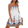 White Boho Printed