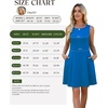 image:imageWEACZZY Womens Summer Sleeveless Dresses Boat Neck ALine Casual Elegant Cocktail Dress with PocketsRoyal Blue