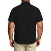 image:imageBig and Tall Mens Hawaiian Shirt Short Sleeve Button Down Shirts Summer Beach Tops with PocketBlack