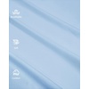 image:imageBig and Tall Mens Hawaiian Shirt Short Sleeve Button Down Shirts Summer Beach Tops with PocketSky Blue