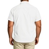 image:imageBig and Tall Mens Hawaiian Shirt Short Sleeve Button Down Shirts Summer Beach Tops with PocketWhite