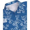 image:imageBig and Tall Mens Hawaiian Shirt Short Sleeve Button Down Shirts Summer Beach Tops with PocketWhite Flower Blue