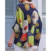 image:imageCHICGAL Womens Beach Cover ups Chiffon Poncho Tops Batwing Sleeve Casual Loose Fit Summer Blouses 2026Green Flowers