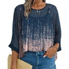 image:imageCHICGAL Womens Beach Cover ups Chiffon Poncho Tops Batwing Sleeve Casual Loose Fit Summer Blouses 2026Grey Coral