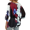 image:imageCHICGAL Womens Beach Cover ups Chiffon Poncho Tops Batwing Sleeve Casual Loose Fit Summer Blouses 2026Halation