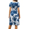 image:imageWEACZZY Womens Summer Short Sleeve Casual Dresses VNeck Floral Party Dress with PocketsYh Colorful Blue