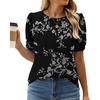 Floral White Black